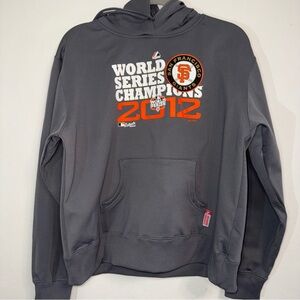 Majestic Hoodie Women's World Series  2012 San Francisco Giants Gray L EUC